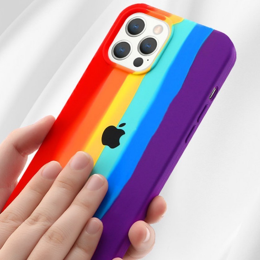 Capinha  Capa Case Arco-íris Colorida orgulho Para iPhone XR 7 8 Plus X/XS  11 12 13 6s plus