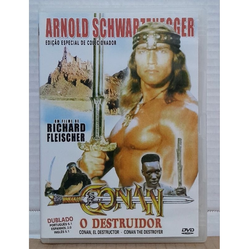 Dvd Conan, o Destruidor - Arnold Schwarzennegger - Dublado Paragon Raridade - Original Usado