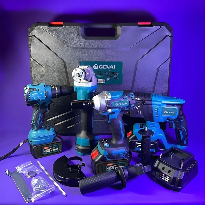【GENAI】68 V Conjunto de ferramentas elétricas sem escovas 4 em 1 de com 13 acessórios para ferramentas em Oferta na Shopee