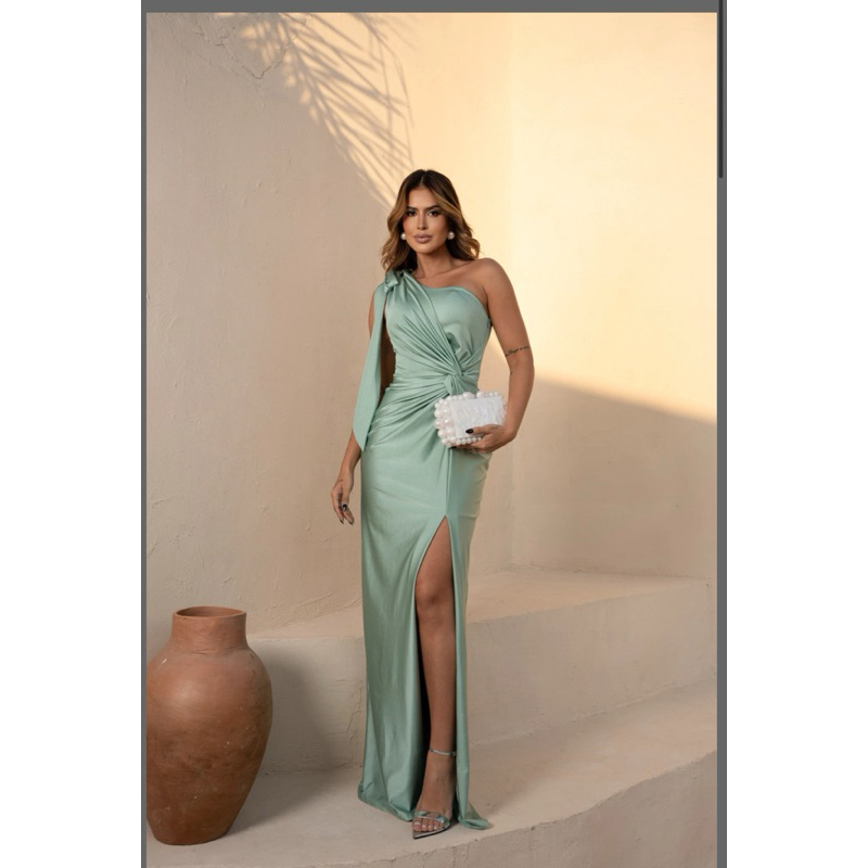 vestido de madrinha longo luxo ref103 em Oferta na Shopee