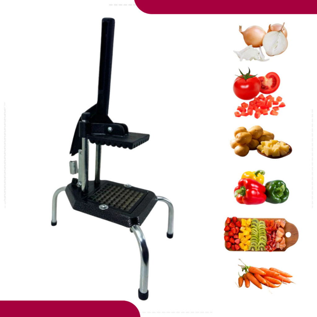 Picador Cortador Fatiador de Legumes Frutas Compacto Reforçado Mesa Profissional Batata palito