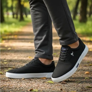 Tenis Masculino Sapatenis Polo Joy Casual Moderno Promoção Confortável Macio Preto/Branco em Oferta na Shopee