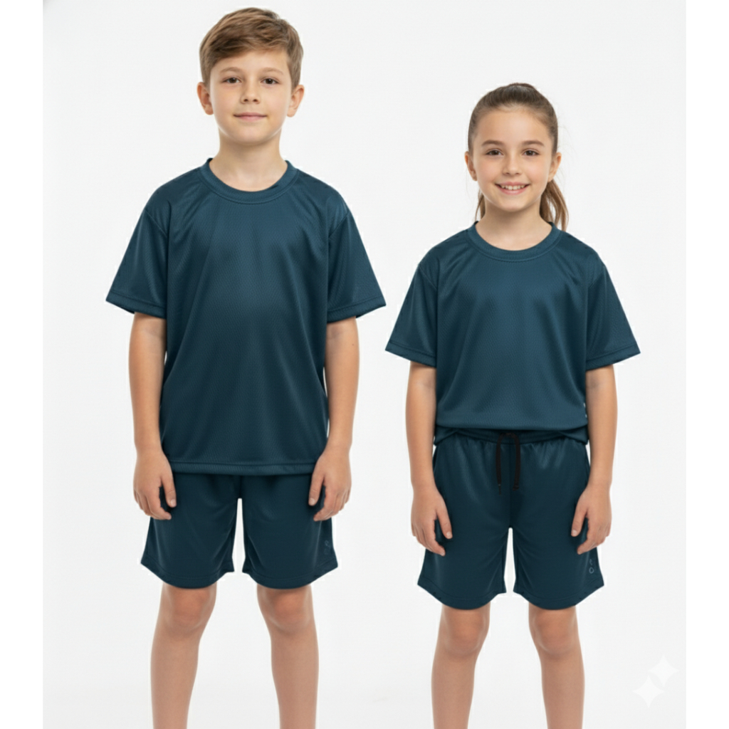 Kit Conjunto Infantil Camiseta + Short Dry Fit Térmica Esportes Futebol Ciclismo Roupa em Oferta na Shopee