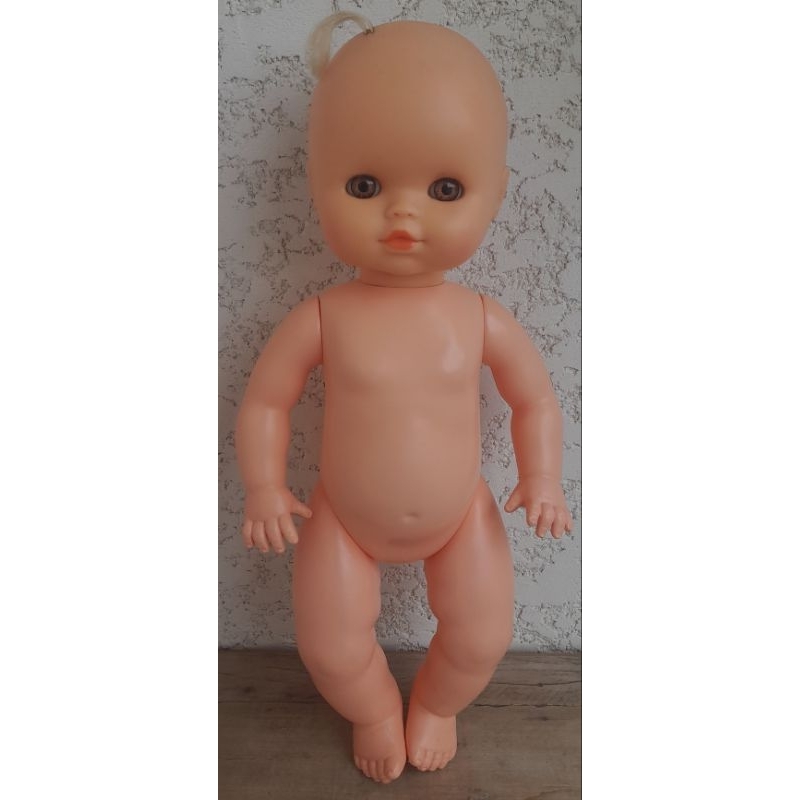 Boneca Antiga Sarampinho 41cm anos 90 Olhos Castanhos Estrela
