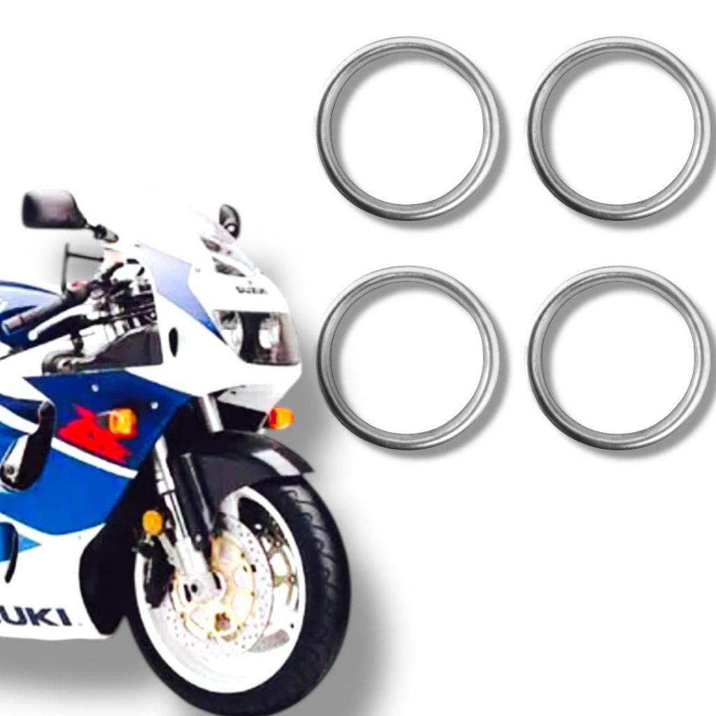 Kit 4 Anéis Vedação Escapamento Suzuki GSXr 750 Srad