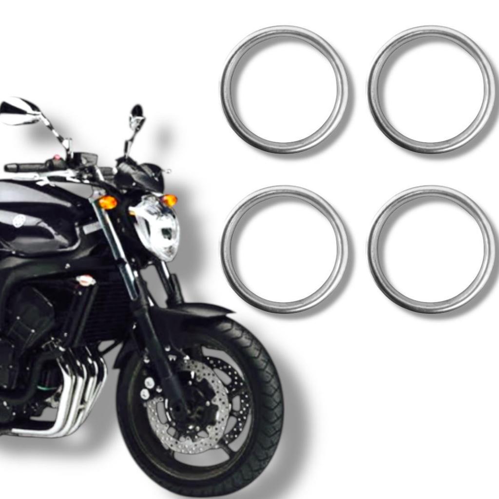 Kit 4 Anéis Vedação Escapamento Yamaha Fazer 600