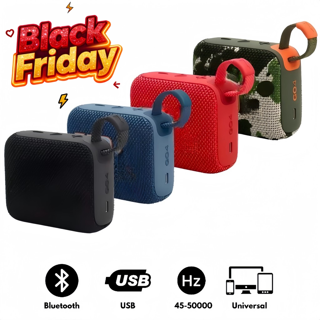 Caixa Acústica Bluetooth GO4, Água - Resistente, Tempo de Reprodução de 7 Horas, 4,2W RMS。