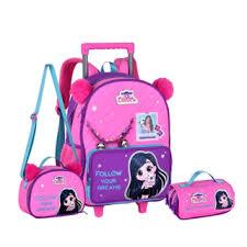 Kit Mochila Rodinha Luluca Pandinha Lancheira Estojo 2026 Rosa-chiclete Luluca Youtuber em Oferta na Shopee