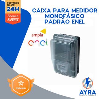 CAIXA PARA MEDIDOR  MONOFÁSICO PADRÃO ENEL - TAF em Oferta na Shopee
