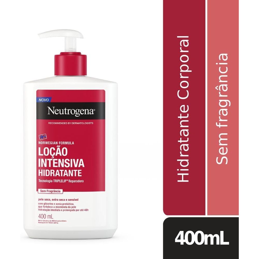 Neutrogena Hidratante Corporal Intensivo Norwegian, Sem Fragrância, 400ml em Oferta na Shopee