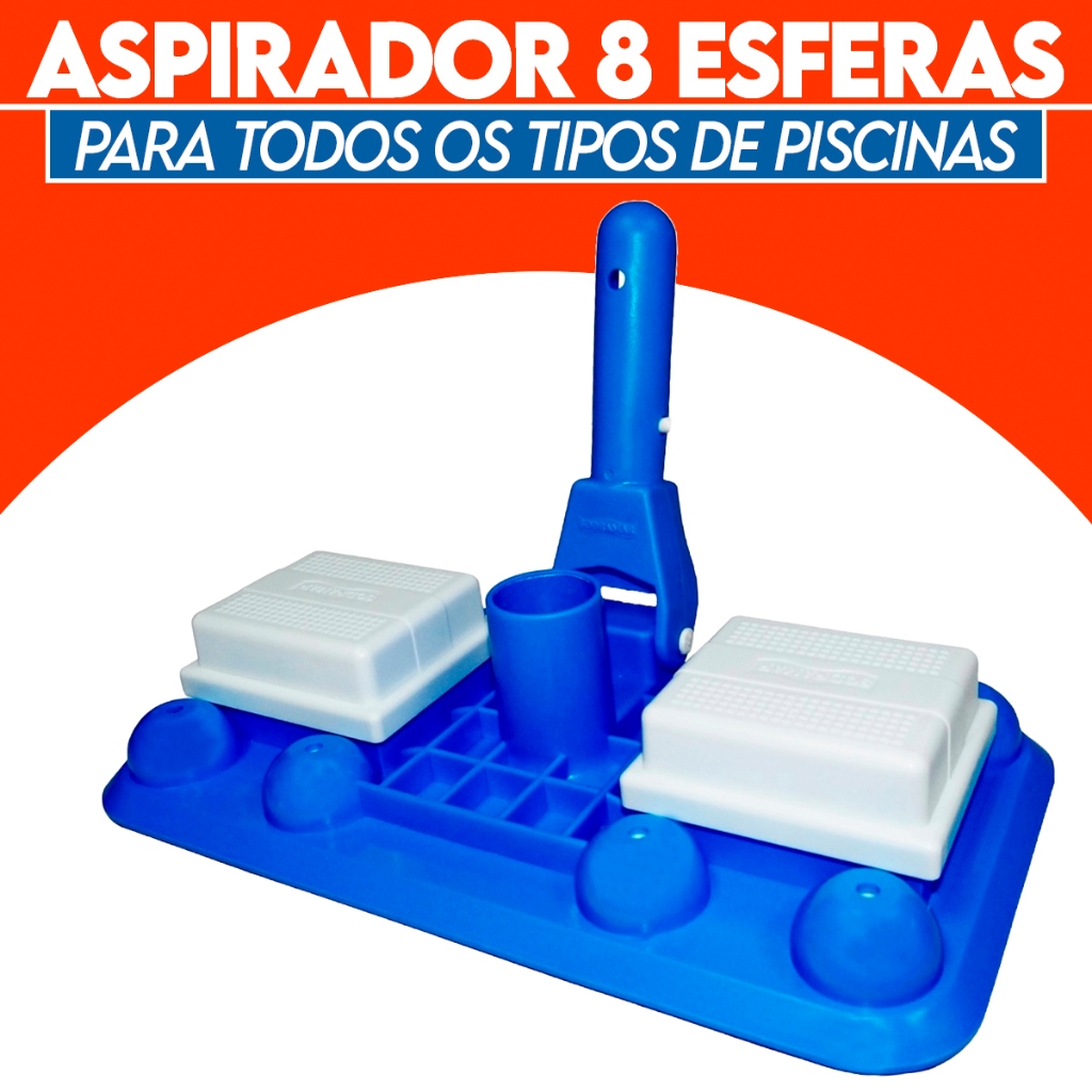 Aspirador 8 Esferas Sodramar Limpeza Piscinas