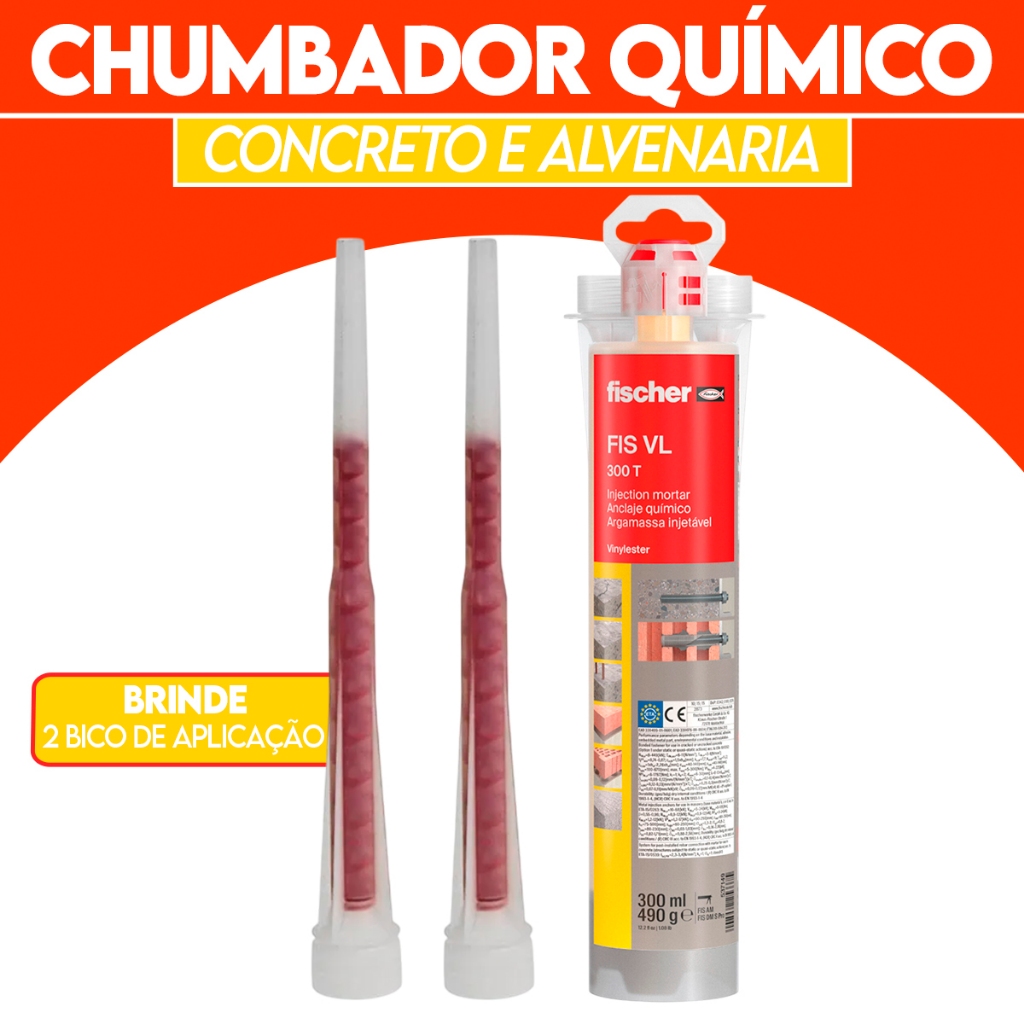 Chumbador Químico/Bucha Química Fis VL 300ml Fischer