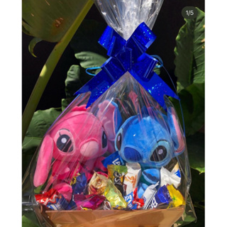 Cesta de chocolate Stitch - Cesta para presente - Cesta pedido de namoro - dia dos namorados - Pascoa presente em Oferta na Shopee