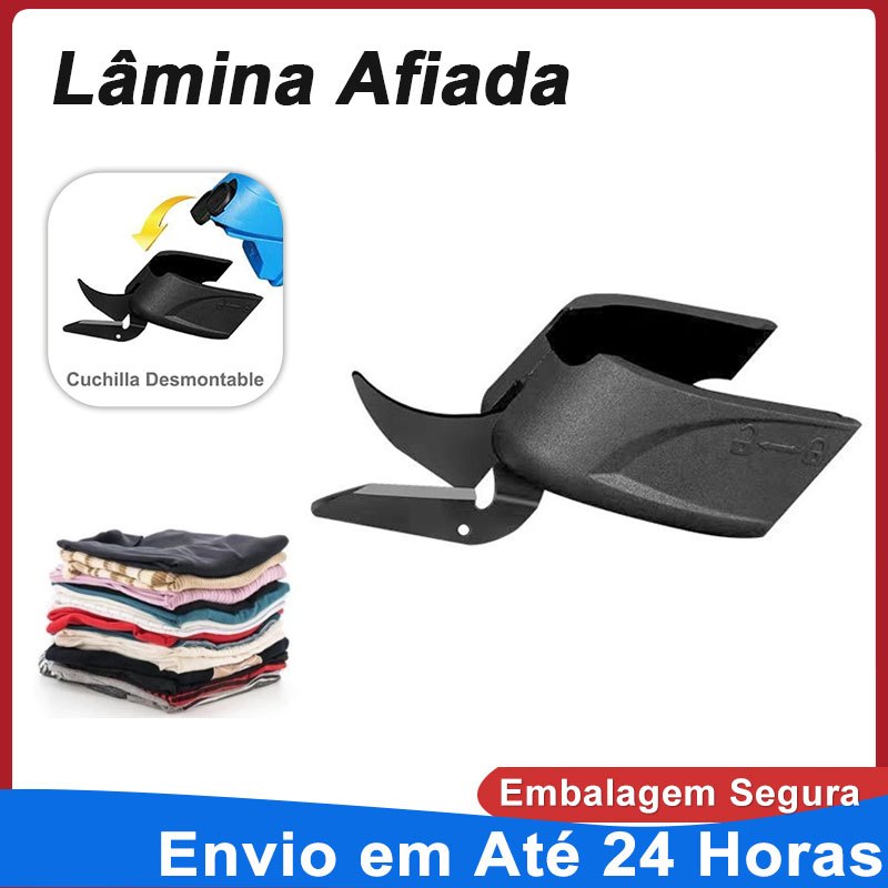 Tesoura Elétrica Cortador Elétrico P/ Cortar Tecidos Materiais Plásticos Couro Jeans