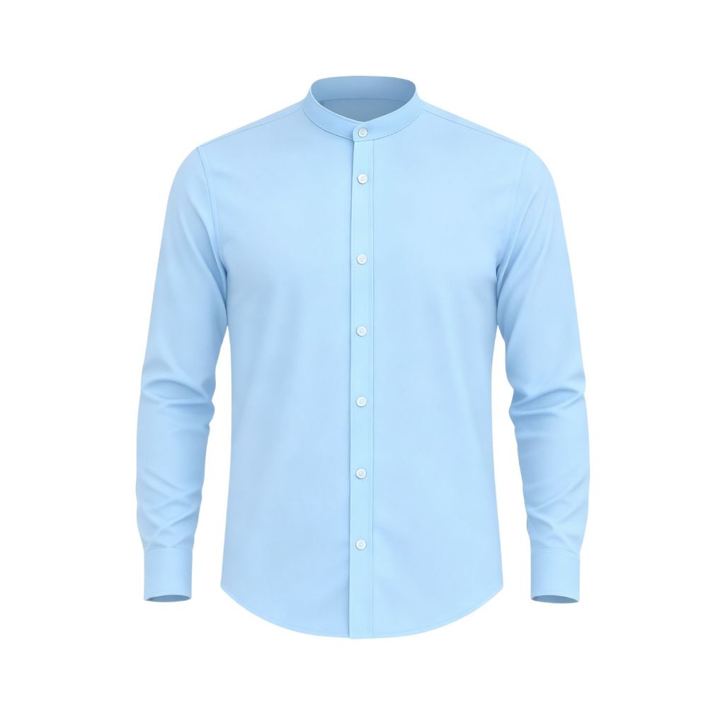 Blusa Gola Padre Social Masculino Slim Fit Casual Camisa Slim Fit Branca Masculina Manga Longa