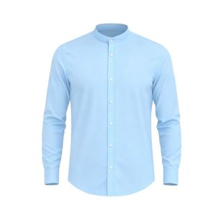 Blusa Gola Padre Social Masculino Slim Fit Casual Camisa Slim Fit Branca Masculina Manga Longa
