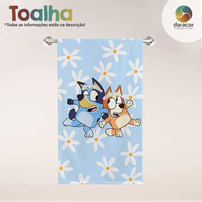 Toalha De Banho e Praia Infantil Sublimada Blue