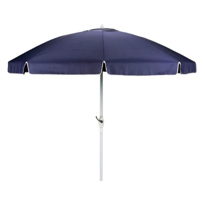 Guarda Sol Alumínio Articulável Com Manivela 2,50 M Azul Mor