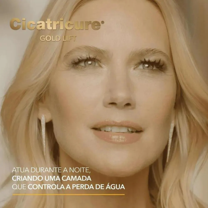 CREME NOTURNO CICATRICURE GOLD LIFT 50G REDUZ RUGAS