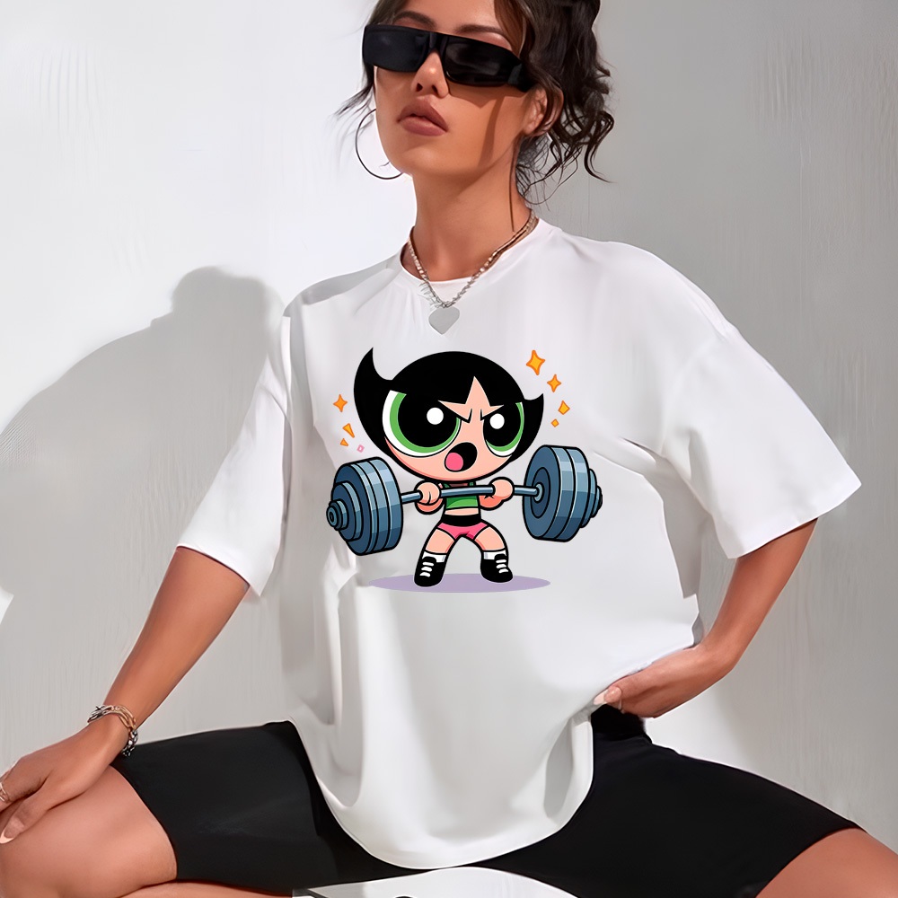 Camiseta Feminina Oversized Algodão 30.1 Gym Blusa Estilosa Confortável Casual