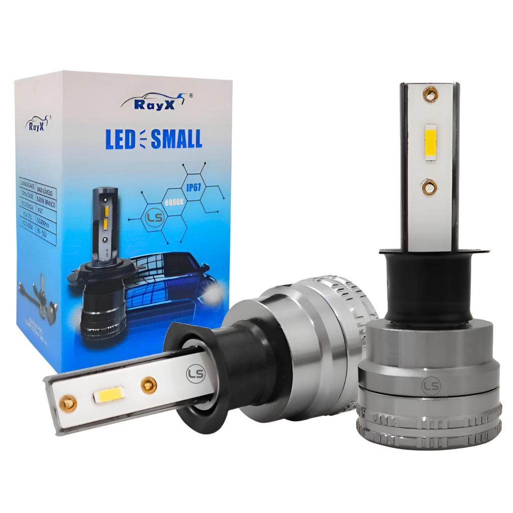 Lampada Ultra Led Small H1 H3 H4 H7 H11 6500k 8400 Lumens Ip67 Ray-x