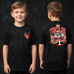 Camiseta Infantil De Time Sou Tricolor São Paulo Camisa De Menino e Menina 100% Algodão Lançamento