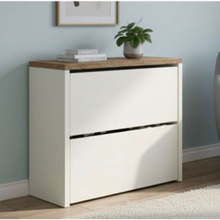 Sapateira Hall entrada 2 Gavetas Basculantes Mell Varias Cores em Oferta na Shopee