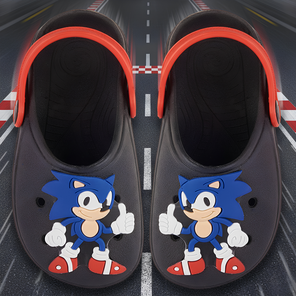 Sandália Babuche Infantil Menino com Enfeite do Sonic Leve Confortável Antiderrapante Ideal para Escola e Passeios em Oferta na Shopee