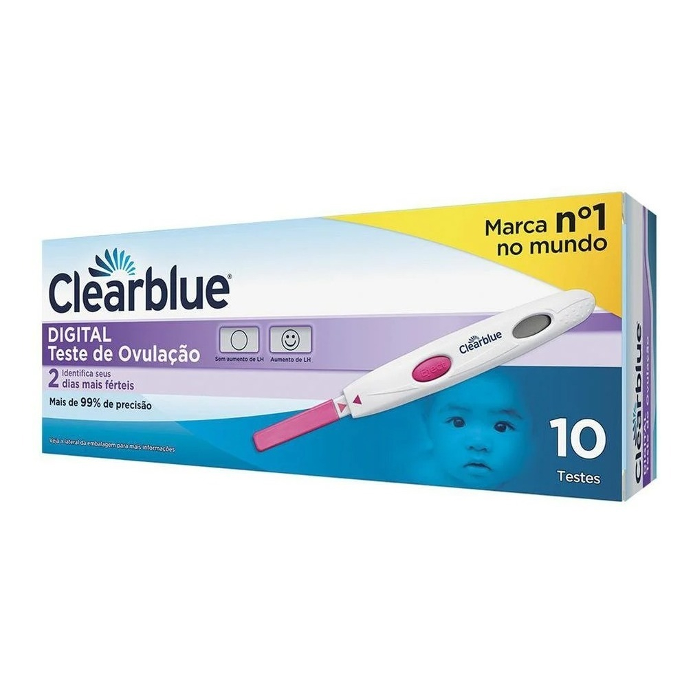 Teste Ovulação Clearblue Digital Caixa C/10 unidades