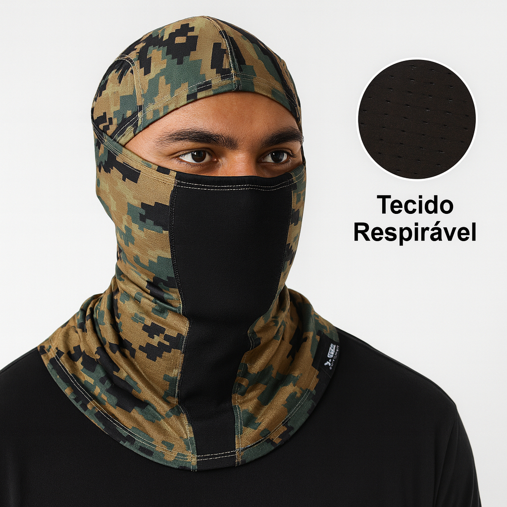 Balaclava UV50+ Camuflada Marpat Touca Ninja Anti Sol e Frio em Oferta na Shopee
