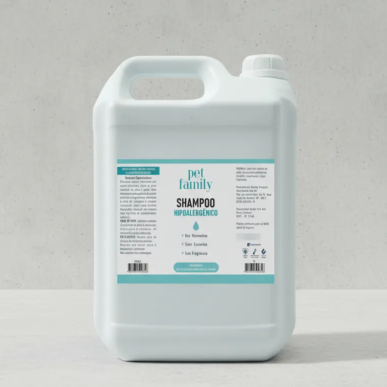Shampoo Pet Hipoalergênico  Sem Corantes 5L Pet Family