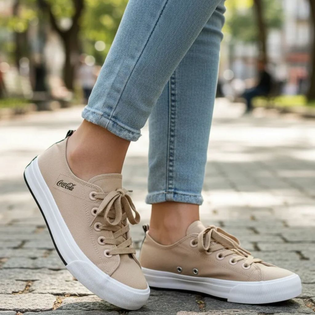 Tênis Feminino Atlanta Canvas Coke Casual Confortável Original Coca Cola em Oferta na Shopee