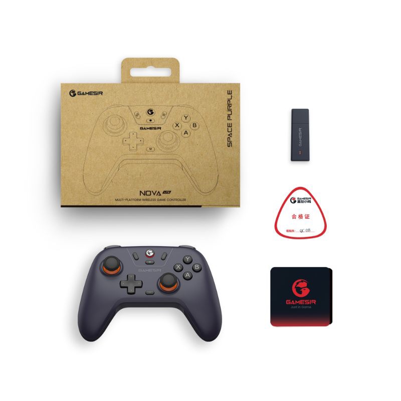 Controle GameSir Nova Lite T4 – Hall Effect Anti-Drift, 3 Conexões, Compatível com Switch/PC/Android/iOS