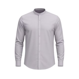 Camisa Manga Longa Gola Padre Masculina Slim Fit Blusa Social Masculina Gola Detalhe Luxo Casual