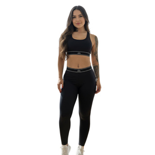 Conjunto Feminino Moda Fitness Top E Legging Blogueira Academia em Oferta na Shopee