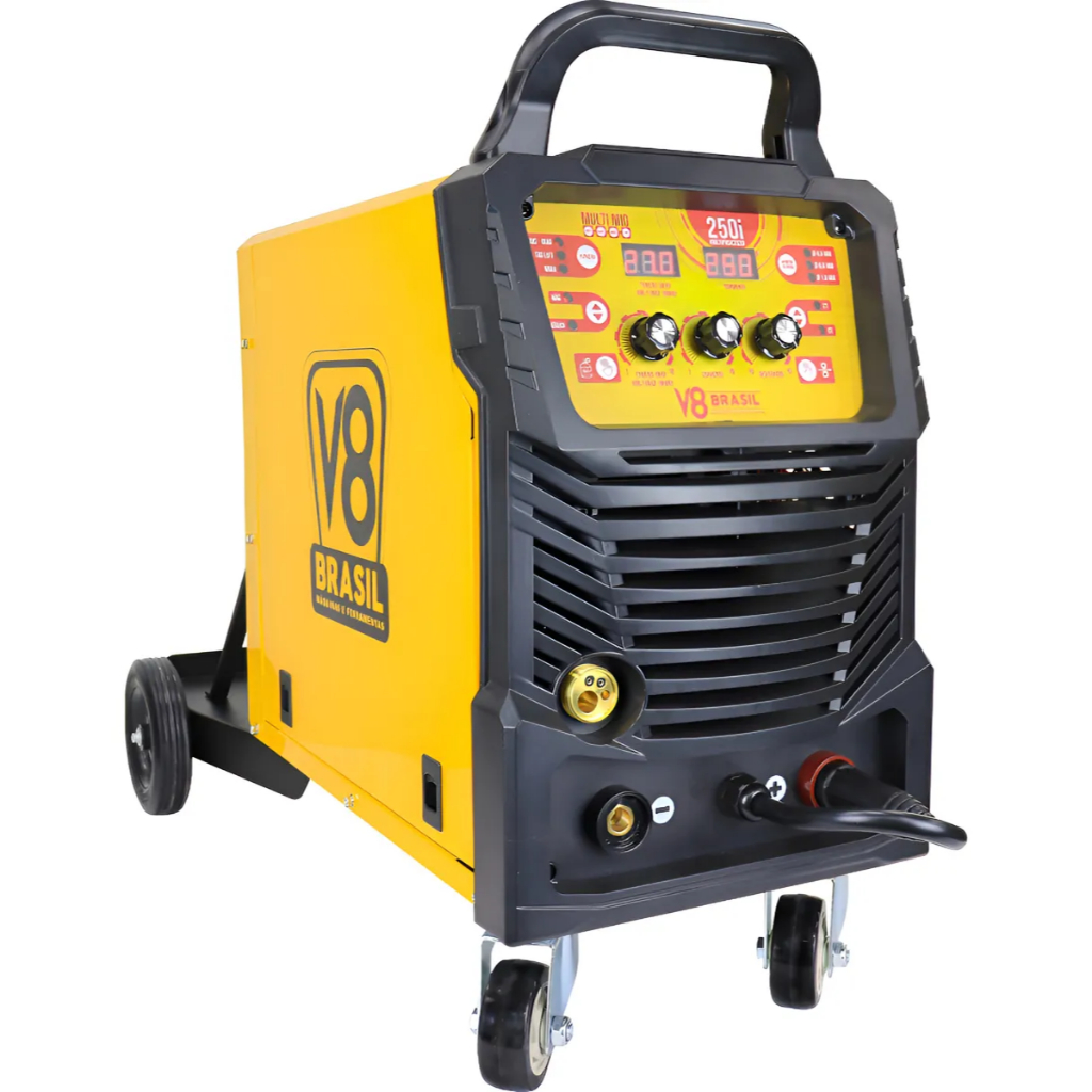 Máquina Solda Inverter Multiprocesso MIG 250i (220V) - V8 Brasil em Oferta na Shopee