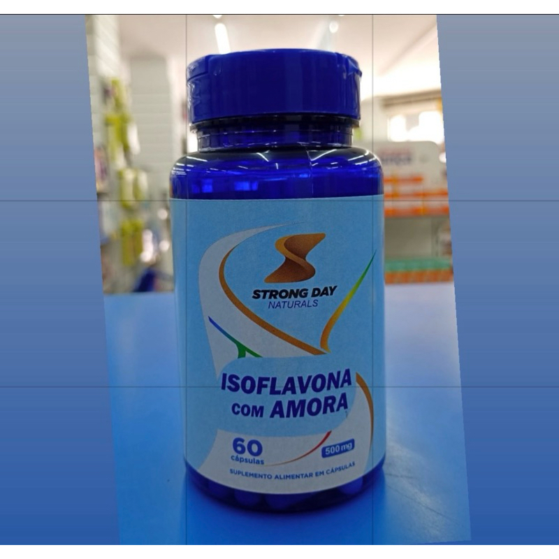 Isoflavona com amora 500mg 60 cápsulas Fonte Verde