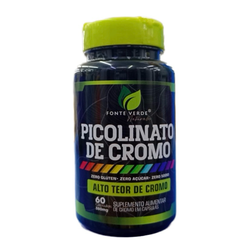 Picolinato de Cromo 380mg 60 cápsulas Fonte Verde