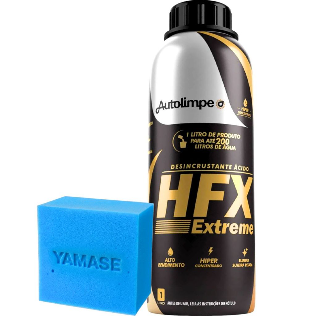 HFX Extreme Autolimpe Detergente Desincrustante Ácido Concentrado 1L em Oferta na Shopee