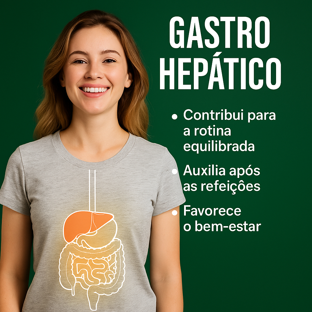 Detalhes do Gastro Hepático 120 Cápsulas Detox Natural Fígado e Digestão Bem-Estar Diário