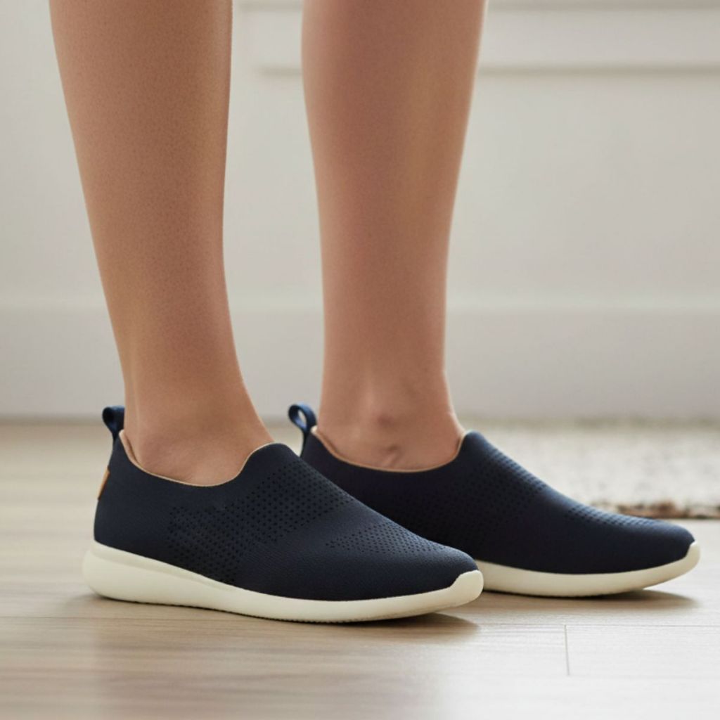 Tênis Feminino Básico Elegante Slip on Elastano Original Usaflex em Oferta na Shopee