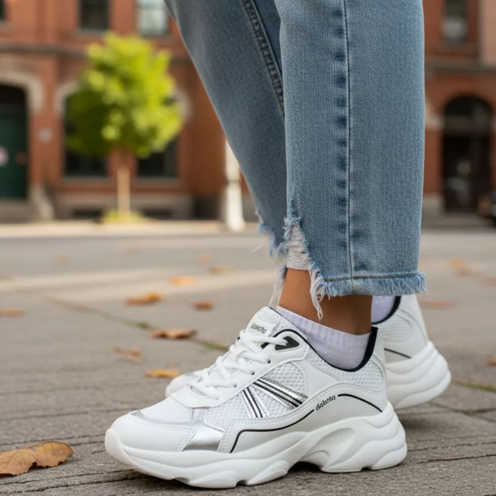 Tênis Dakota Athletic Feminino Plataforma Sneaker Casual Sola Alta Leve Macio Confortável Original em Oferta na Shopee