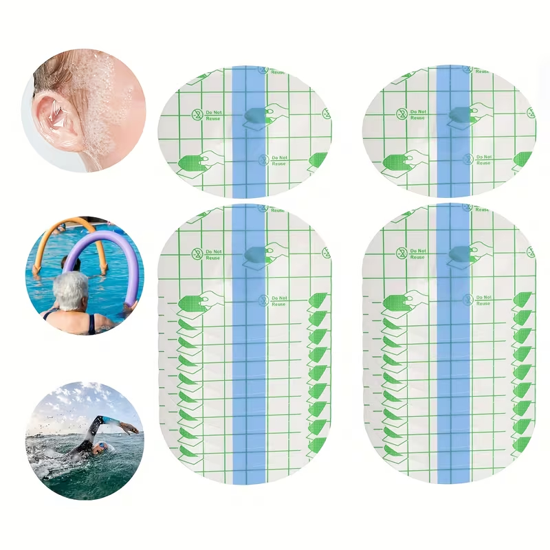 Kit 100pcs Adesivo Impermeável Orelha Banho Natação Infantil Adulto