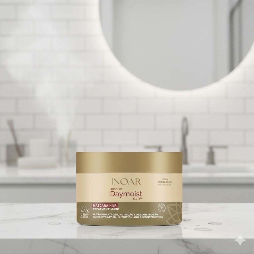 MÁSCARA ULTRA HIDRATAÇÃO INOAR ABSOLUT DAYMOIST  250G em Oferta na Shopee