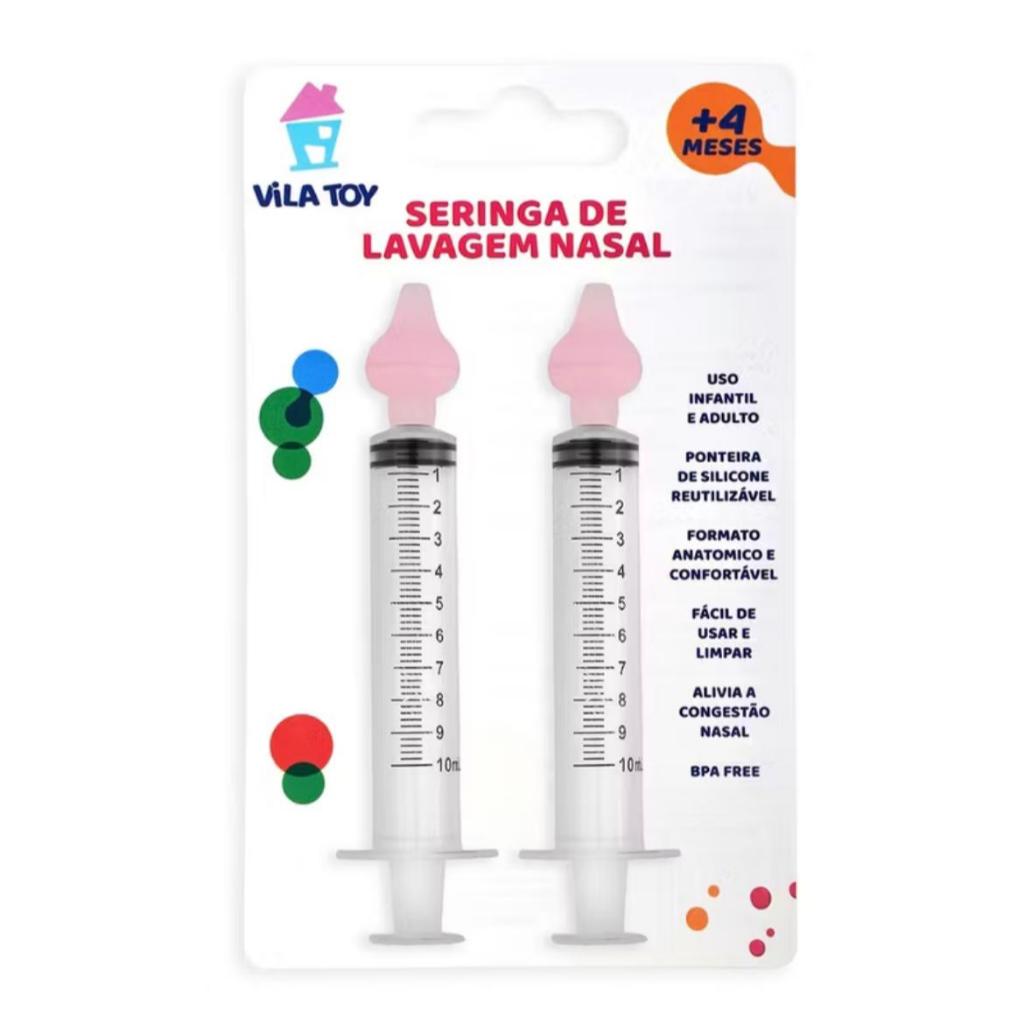Detalhes do Inalador Portátil + kit 2 seringas de lavagem nasal alivio da congestão adulto e infantil