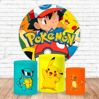 Kit Painel E Capa Trio De Cilindros Pokemon Festa Pikachu V2 em Oferta na Shopee