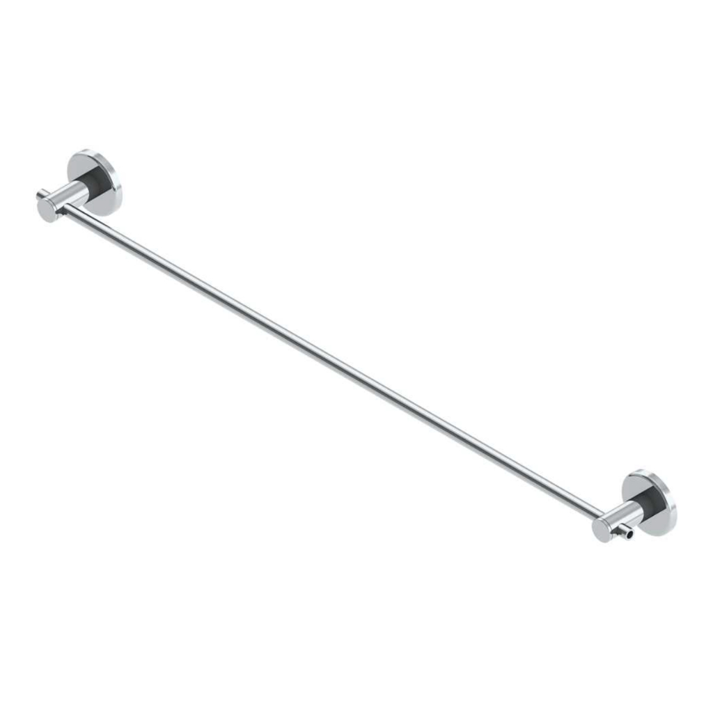 Porta Toalha Reto Barra Metal Cromado Banheiro Parede Delta Cromado