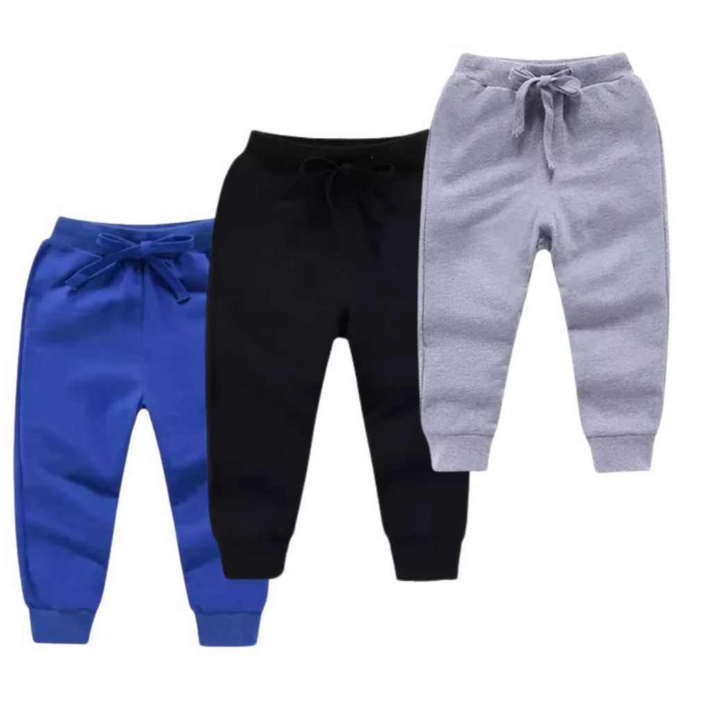 Kit 3 Calça Moletom Infantil Passeio Menini Menino com Cordão em Oferta na Shopee