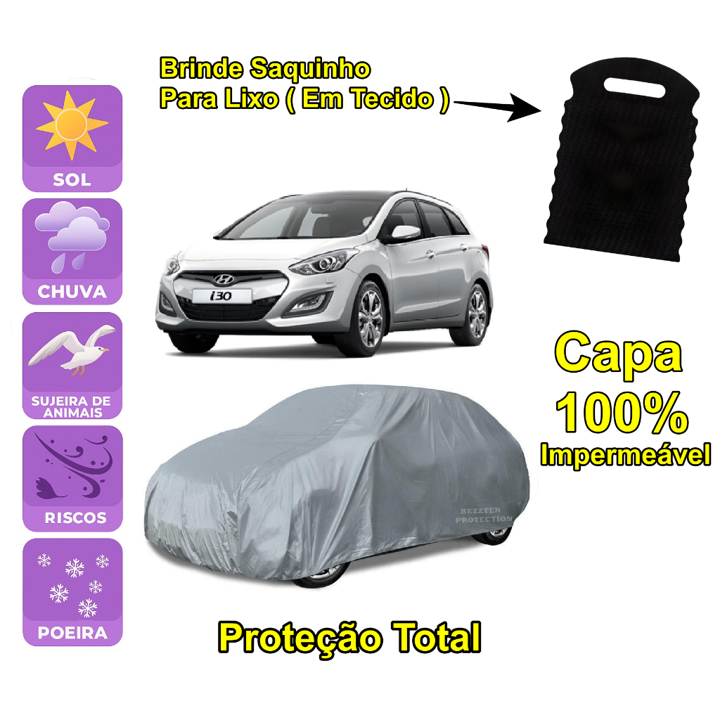 Capa Cobrir Carro Hyundai I-30 100% Impermeável Proteção Bezzter