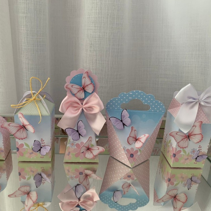 20 Caixas Personalizadas Jardim Encantado Lembrancinha de Festa Infantil